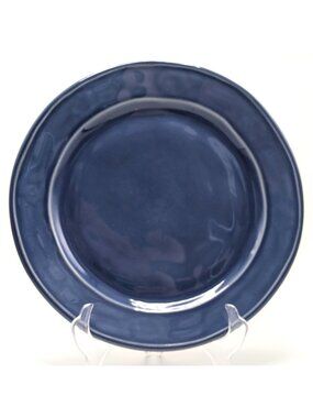 Euro Ceramica Blue Ceramic Dinner Plate Dishwasher Safe Portugal